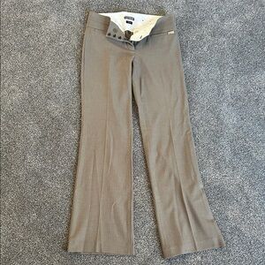 2R Express Tan Editor Pin Stripe Straight Leg Pants
